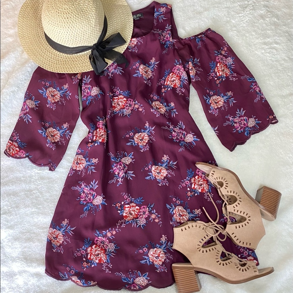 Lily Rose Floral Off the Shoulder Summer Dress